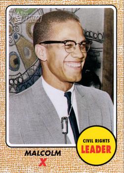 2009 Topps American Heritage #52 Malcolm X Front