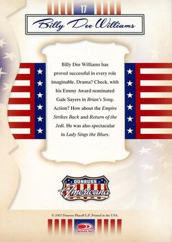 2007 Donruss Americana #17 Billy Dee Williams Back