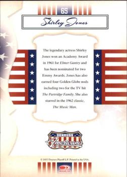 2007 Donruss Americana #65 Shirley Jones Back