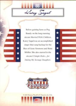 2007 Donruss Americana #86 Katey Sagal Back