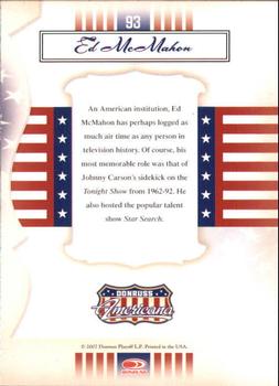 2007 Donruss Americana #93 Ed McMahon Back
