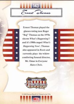 2008 Donruss Americana II #143 Ernest Thomas Back