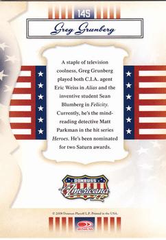 2008 Donruss Americana II #145 Greg Grunberg Back