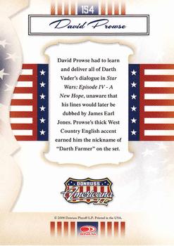 2008 Donruss Americana II #154 David Prowse Back