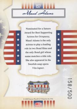 2008 Donruss Americana II - Silver Proofs Retail #157 Maud Adams Back