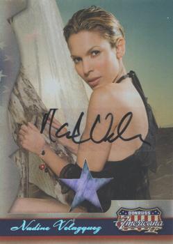 2008 Donruss Americana II - Stars Signature Material #238 Nadine Velazquez Front