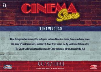 2009 Donruss Americana - Cinema Stars #23 Elena Verdugo Back