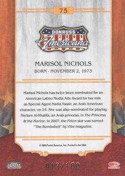 2009 Donruss Americana - Silver Proofs #75 Marisol Nichols Back