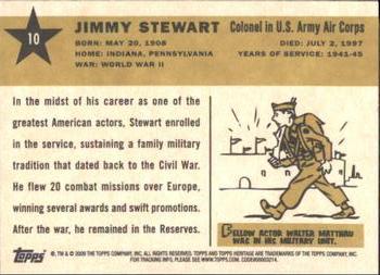 2009 Topps American Heritage Heroes #10 Jimmy Stewart Back