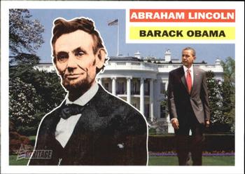 2009 Topps American Heritage Heroes #136 Abraham Lincoln / Barack Obama Front