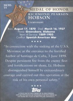 2009 Topps American Heritage Heroes - Presidential Medal of Honor #MOH-14 Richmond Pearson Hobson Back