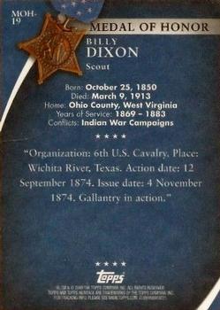 2009 Topps American Heritage Heroes - Presidential Medal of Honor #MOH-19 Billy Dixon Back