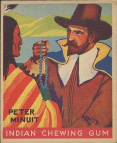 1933-40 Goudey Indian Gum (R73) #72 Peter Minuit Front