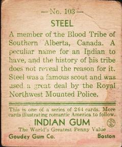 1933-40 Goudey Indian Gum (R73) #103 Steel Back