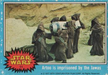 1977 Topps Star Wars #11 Artoo is imprisoned by the Jawas Front