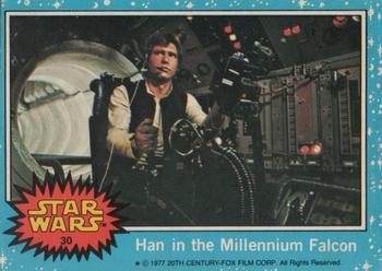 1977 Topps Star Wars #30 Han in the Millennium Falcon Front