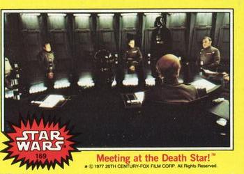 1977 Topps Star Wars #169 Meeting at the Death Star! Front