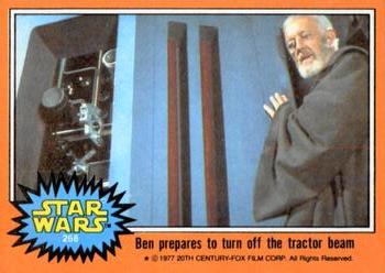 1977 Topps Star Wars #268 Ben prepares to turn off the tractor beam Front