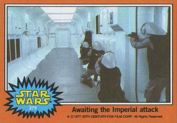 1977 Topps Star Wars #279 Awaiting the Imperial attack Front