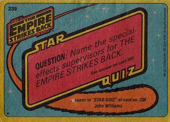 1980 Topps Star Wars: The Empire Strikes Back #239 Dreamworld...Or Trap? Back