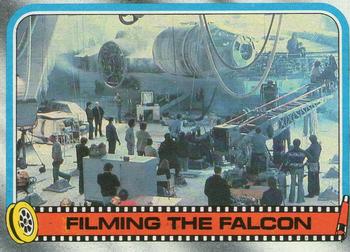 1980 Topps Star Wars: The Empire Strikes Back #253 Filming the Falcon Front