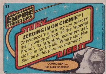 1980 Topps Star Wars: The Empire Strikes Back #31 Zeroing in on Chewie! Back