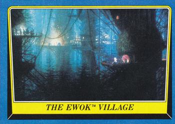 1983 Topps Star Wars: Return of the Jedi #166 The Ewok Village Front