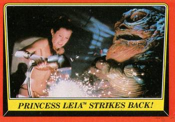 1983 Topps Star Wars: Return of the Jedi #45 Princess Leia Strikes Back! Front