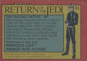 1983 Topps Star Wars: Return of the Jedi #51 The Raging Battle Back