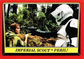 1983 Topps Star Wars: Return of the Jedi #75 Imperial Scout Peril! Front