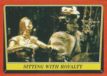 1983 Topps Star Wars: Return of the Jedi #82 Sitting with Royalty Front