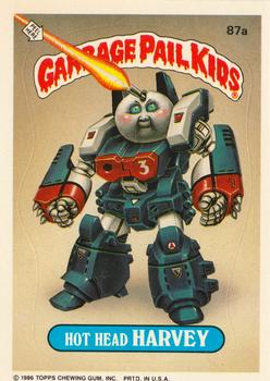 1986 Topps Garbage Pail Kids Series 3 #87a Hot Head Harvey Front