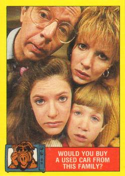 1987 Topps ALF #18 Would you buy a used car from this family? Front