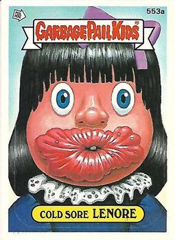 1988 Topps Garbage Pail Kids Series 14 #553a Cold Sore Lenore Front