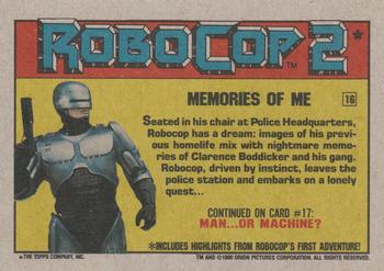 1990 Topps RoboCop 2 #16 Memories of Me Back