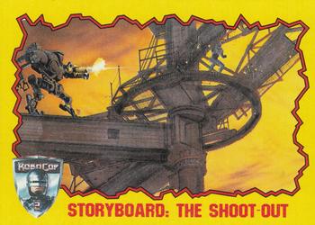 1990 Topps RoboCop 2 #81 Storyboard: The Shoot-Out Front