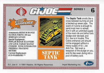 1991 Impel G.I. Joe #6 Septic Tank Back