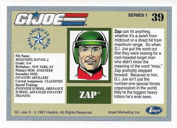 1991 Impel G.I. Joe #39 Zap Back
