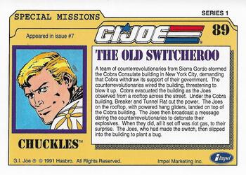 1991 Impel G.I. Joe #89 The Old Switcheroo Back