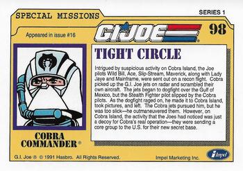 1991 Impel G.I. Joe #98 Tight Circle Back