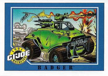 1991 Impel G.I. Joe #111 Badger Front