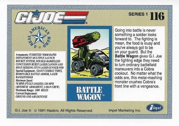 1991 Impel G.I. Joe #116 Battle Wagon Back