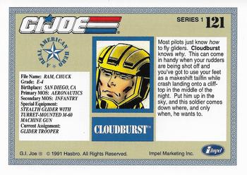 1991 Impel G.I. Joe #121 Cloudburst Back