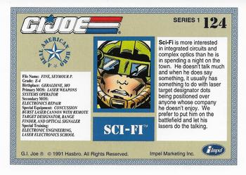 1991 Impel G.I. Joe #124 Sci-Fi Back