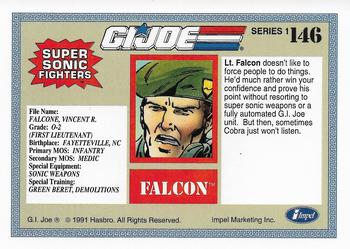 1991 Impel G.I. Joe #146 Falcon Back