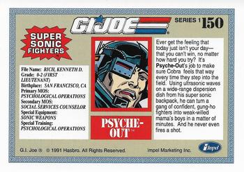 1991 Impel G.I. Joe #150 Psyche-Out Back