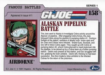 1991 Impel G.I. Joe #158 Alaskan Pipeline Battle Back