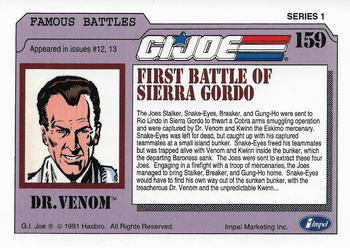 1991 Impel G.I. Joe #159 First Battle of Sierra Gordo Back
