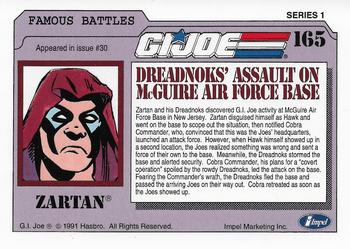 1991 Impel G.I. Joe #165 Dreadnoks' Assault on McGuire Air Force Base Back