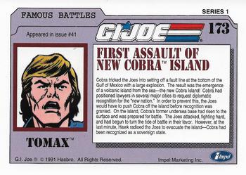 1991 Impel G.I. Joe #173 First Assault of New Cobra Island Back